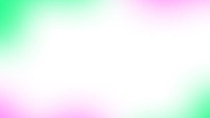 Canvas Print - abstract element with blurred glowing pastel pink and green gradient