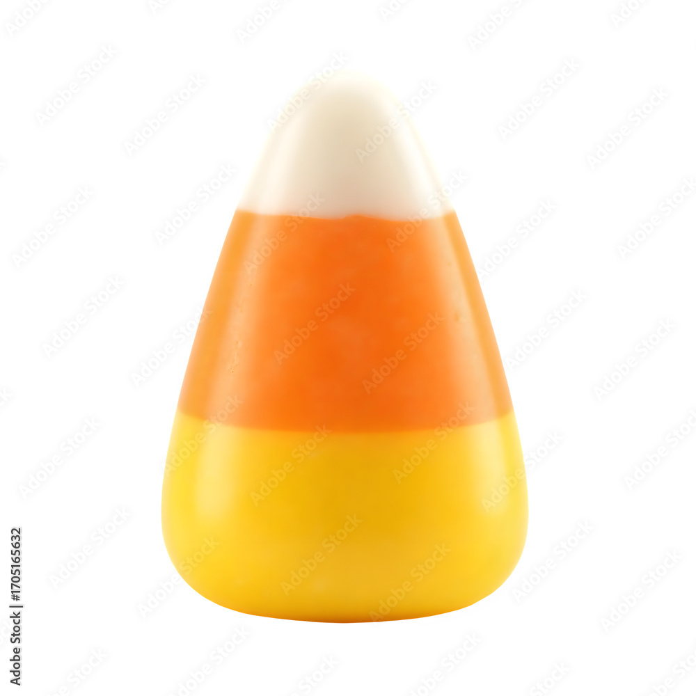 Candy Corn With Classic Tri-Color Layers Transparent Background Stock ...