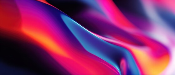 Wall Mural - abstract fluid gradient background with vibrant pink, blue, and orange colors creating a dynamic and