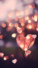 Wall Mural - bokeh light wallpaper outdoors nature night.