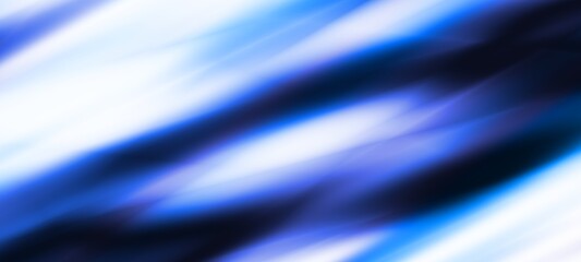 Wall Mural - Dark blue digital abstract background with ultraviolet neon glow, blurry light lines, waves