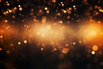 Wall Mural - black and orange bokeh effect background light backgrounds abstract.