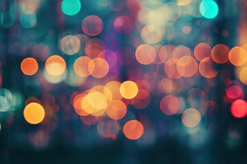 Wall Mural - parade shaped pattern bokeh effect background light backgrounds outdoors.