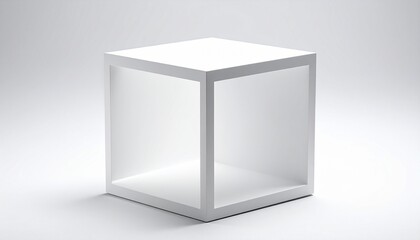 White retail box with transparent window — clean packaging, modern clarity, product visibility.