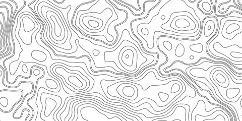 Wall Mural - Abstract vector topography map background with wavy contour lines, geometric grid, and mountain relief for hiking, navigation, and cartography design .
