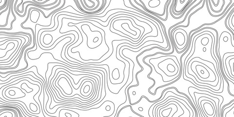 Wall Mural - Abstract vector topography map background with wavy contour lines, geometric grid, and mountain relief for hiking, navigation, and cartography design .