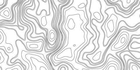 Wall Mural - Abstract vector topography map background with wavy contour lines, geometric grid, and mountain relief for hiking, navigation, and cartography design .