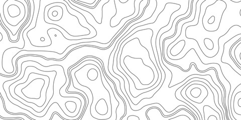 Wall Mural - Abstract vector topography map background with wavy contour lines, geometric grid, and mountain relief for hiking, navigation, and cartography design .