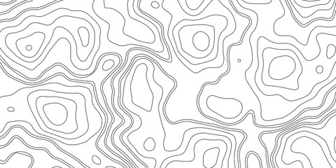 Wall Mural - Abstract vector topography map background with wavy contour lines, geometric grid, and mountain relief for hiking, navigation, and cartography design .