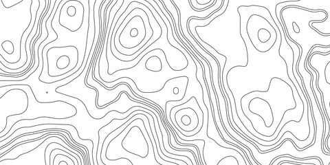 Wall Mural - Abstract vector topography map background with wavy contour lines, geometric grid, and mountain relief for hiking, navigation, and cartography design .