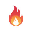 © FryArt - Illustration of a Flame or Fire Icon with Red and Orange Colors