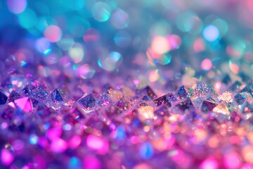 Wall Mural - holographic diamond background glitter backgrounds crystal.