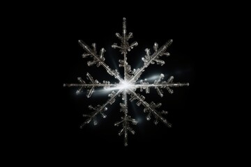 Wall Mural - effect minimal of snowflake light night star.