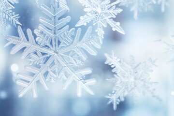 Canvas Print - snowflakes backgrounds christmas winter.