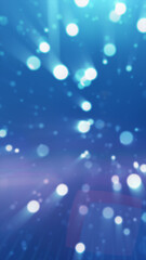 Wall Mural - a burst of light in shades of blue, creating a dreamy and otherworldly scene with sparkling particle