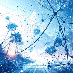 Abstract network landscape