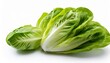 © Judith - Fresh Romaine Lettuce Hearts With Crisp Green Leaves And White Ribs Isolated On White Background Ready For Salad Preparation And Food Photography