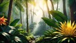 © Judith - Enchanting Cartoon Rainforest With Exotic Ai Generated