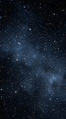 Wall Mural - Celestial nightscape with deep indigo and slate tones featuring a vast expanse of shimmering distant stars and cosmic dust clouds