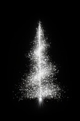 Wall Mural - christmas fireworks glowing light.