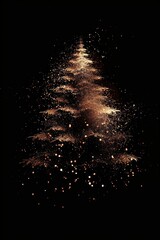 Wall Mural - christmas tree background festival sparkle.