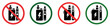 © graphixecho - no smoking no vaping area sign set
