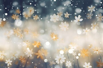 Wall Mural - flower pattern bokeh effect background backgrounds outdoors nature.