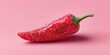 © Alena - Fresh red chili peppers with water droplets on vibrant pink background, symbolizing spicy flavor, heat, freshness, exotic cuisine and bold culinary inspiration.