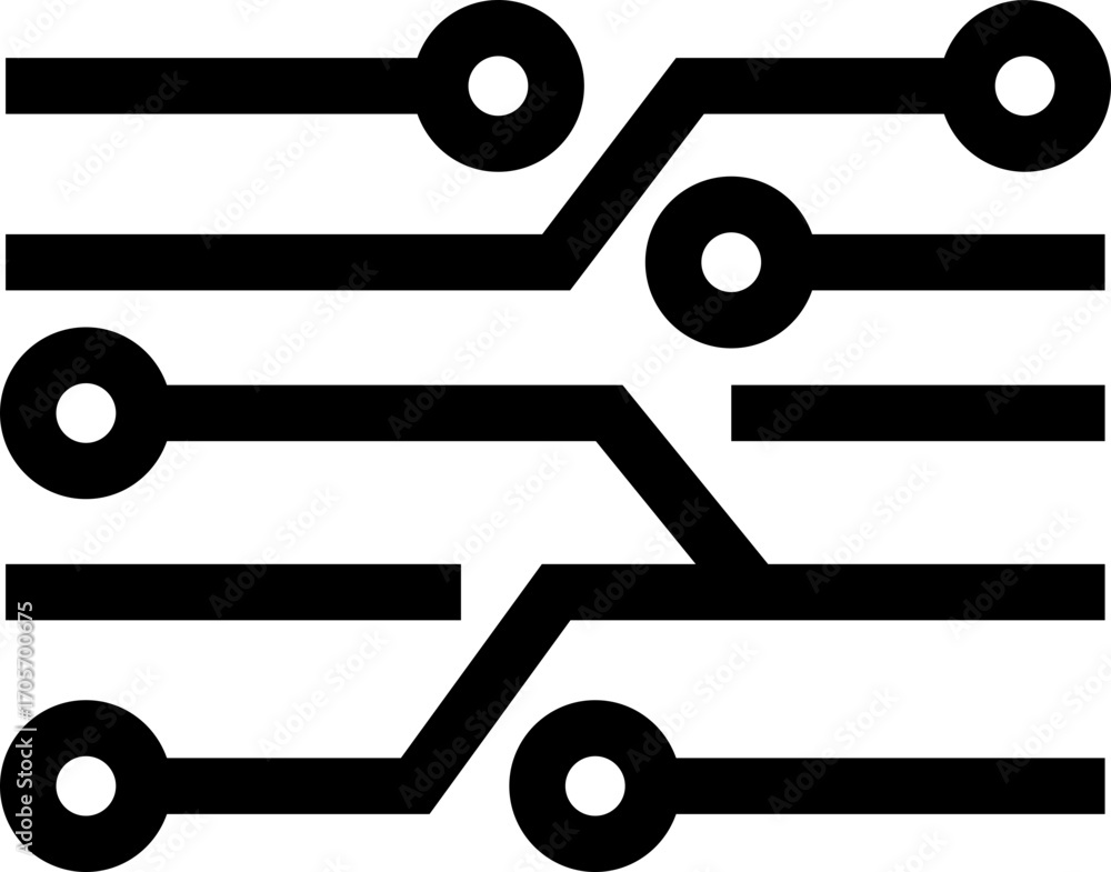 Control Panel Icon Black Line Style Dashboard Symbol of Settings ...