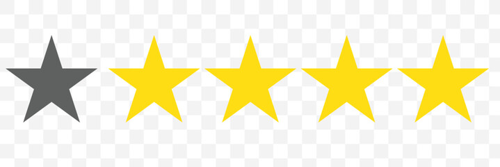 Canvas Print - 2-star review icon, 2-star ratings icon, vector