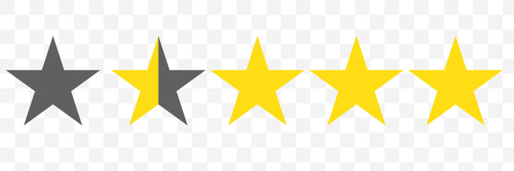 Canvas Print - 2-star review icon, 2-star ratings icon, vector