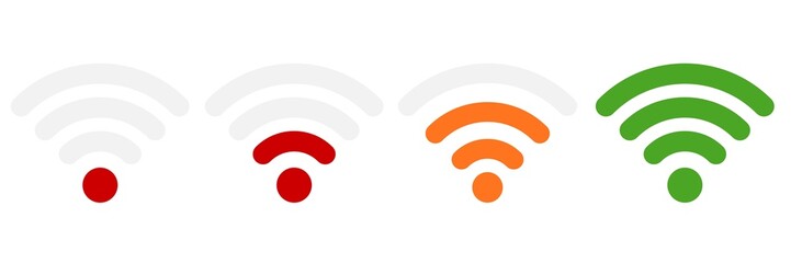 Set of Wi-Fi icons 