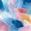 © aboutnuylove - Abstract background with brushstrokes in blue and pink colors. Texture.