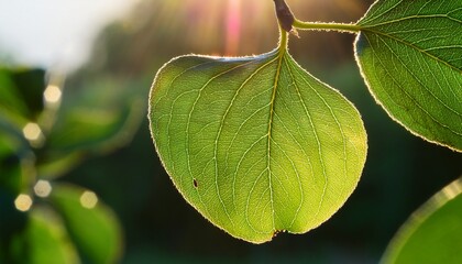 a close up of a jujube tree leaf in summer
