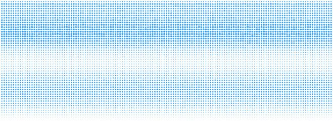 Wall Mural - Blue halftone gradient background with retro pop art dotted texture. Abstract comic style vector pattern for posters and design