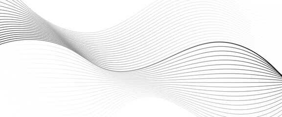 Wall Mural - vector abstract line wave curve lines composition