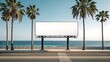 © anissaikat - Billboard ocean horizon palm trees tropical