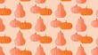 © roze ultra - Seamless pattern with orange Pumpkins and Butternut squash on light background. Autumn seasonal vegetable design for Thanksgiving, Fall harvest, wrapping, textile, wallpaper. Vector illustration