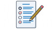© Husnain - Checklist with pencil, representing tasks, todo lists, surveys, and planning for effective organization