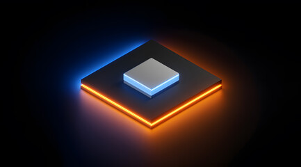 power button on black background