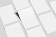 © lavender - Mockup displaying multiple A4-sized flyers arranged in a grid pattern.