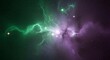 © FOTAMA - Vibrant green and purple nebula with stars in deep space, cosmic wonder and astronomical beauty