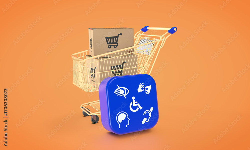 Ilustración de Stock Accessible Shopping: A conceptual visualization of ...
