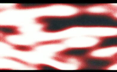 Wall Mural - Illustration uses glitch art style, featuring soft wavy stripes in red, white, and black. The theme is abstract distortion with blurred, flowing shapes and a dreamy, digital effect.