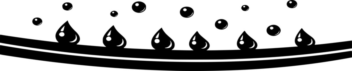 Water repellent surface symbol concept vector. Waterproof icon