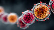 © Syed - Pathology illustration showing autoimmune disease immune system attacking healthy tissues medical educational diagram cellular immunology concept