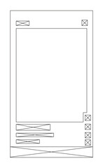 Design template line safe area story post social media