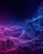 © Jasion - Polygon gradient tech base with translucent wireframe mesh & glowing node lines, blue-purple growth infographic style