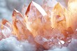© Vibu design  gallery - Cluster of translucent orange quartz crystals, showcasing sharp points and intricate formations.