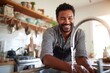 © azwan - Smiling young adult Hispanic man washing hands in kitchen